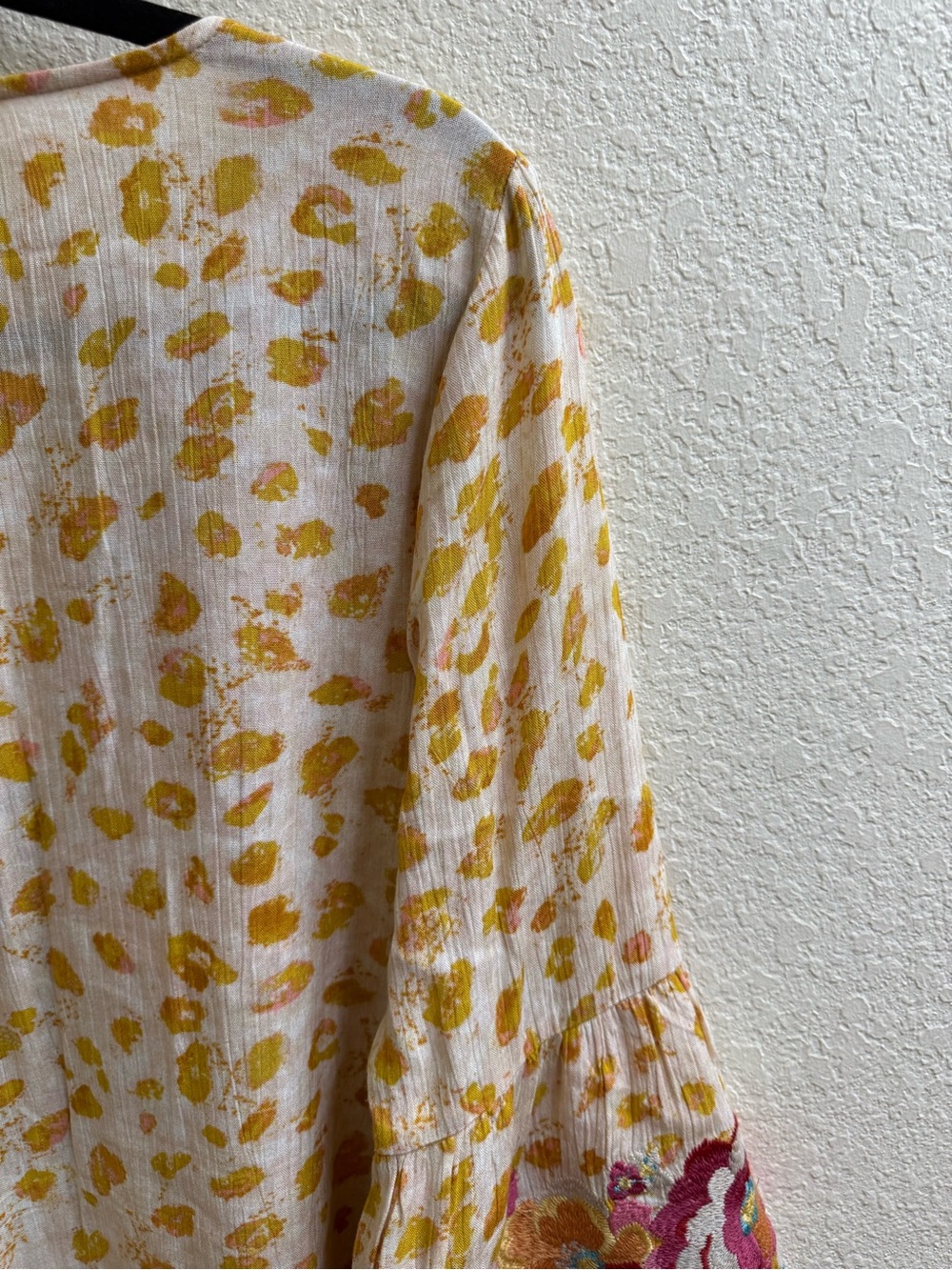 Savanna Jane Cream Tunic with Pink, Yellow & Teal Floral Embroidery - Picture 8 of 10